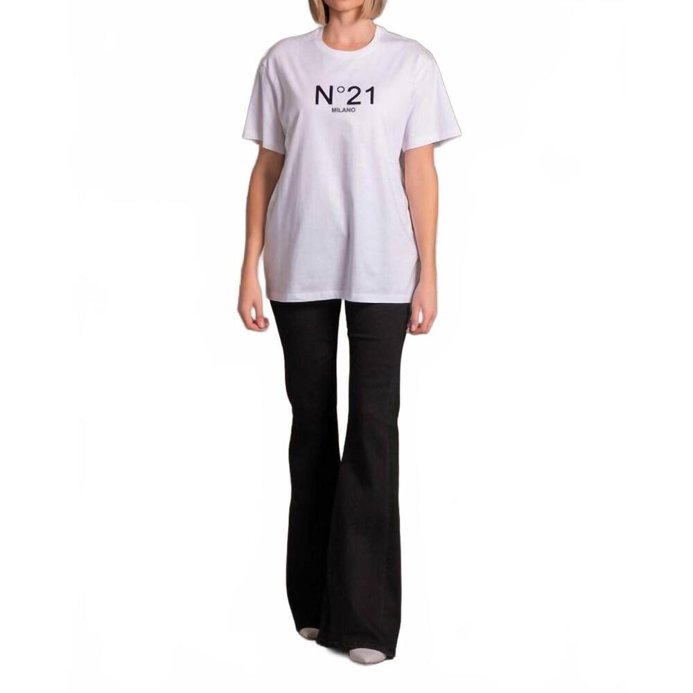 NEW N°21 logo tee shirt in white
